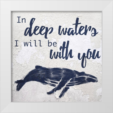 Deep Waters 1 White Modern Wood Framed Art Print by Prime, Marcus