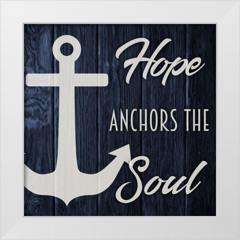 Soul Anchor 1 White Modern Wood Framed Art Print by Prime, Marcus