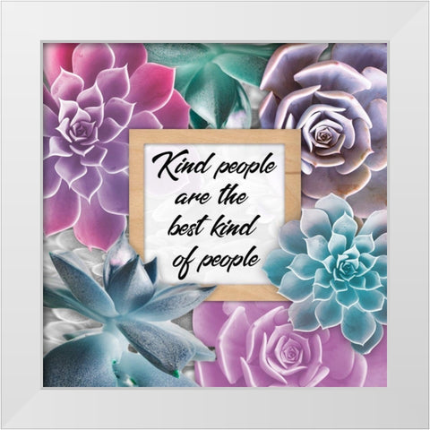Kind People 1 White Modern Wood Framed Art Print by Prime, Marcus