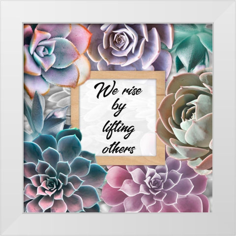 Lift Others 1 White Modern Wood Framed Art Print by Prime, Marcus