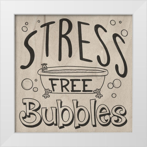 Stress Free 1 White Modern Wood Framed Art Print by Prime, Marcus