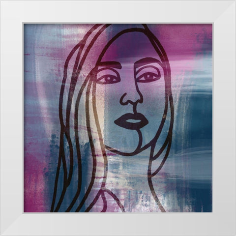 Mademoiselle 2 White Modern Wood Framed Art Print by Prime, Marcus