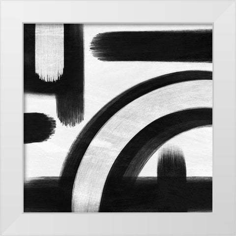 Abstract Statements 1 White Modern Wood Framed Art Print by Prime, Marcus