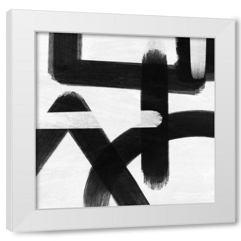 Abstract Statements 3 White Modern Wood Framed Art Print by Prime, Marcus