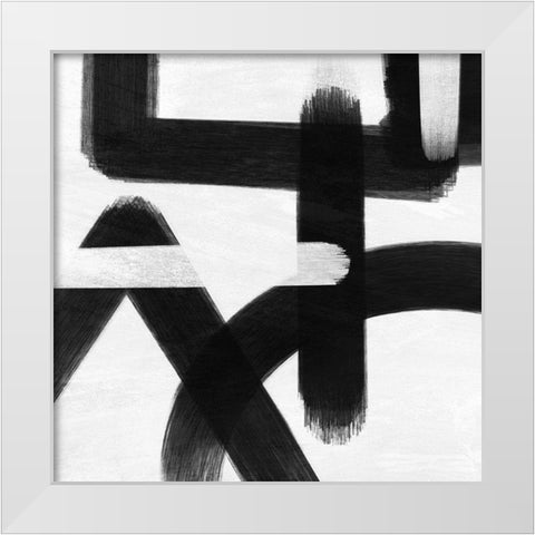 Abstract Statements 3 White Modern Wood Framed Art Print by Prime, Marcus