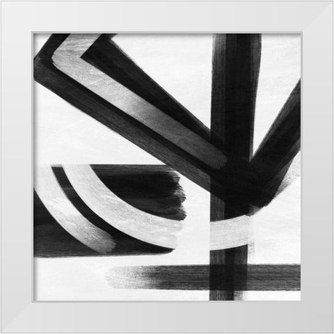 Abstract Statements 5 White Modern Wood Framed Art Print by Prime, Marcus