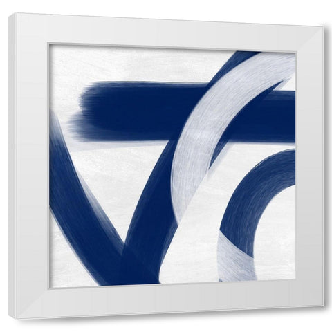 Indigo Statements 1 White Modern Wood Framed Art Print by Prime, Marcus
