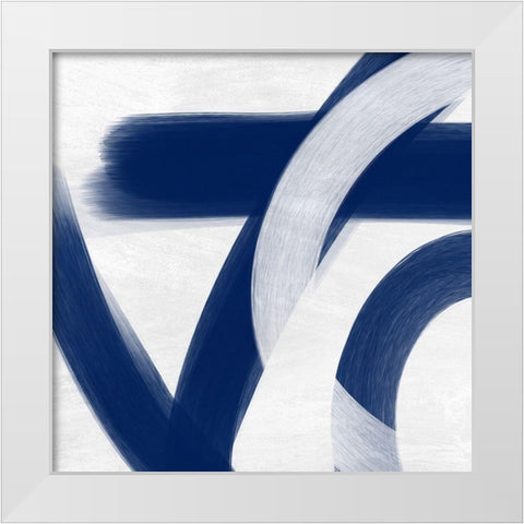 Indigo Statements 1 White Modern Wood Framed Art Print by Prime, Marcus