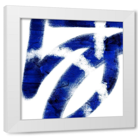 Indigo Prophecy 1 White Modern Wood Framed Art Print by Prime, Marcus