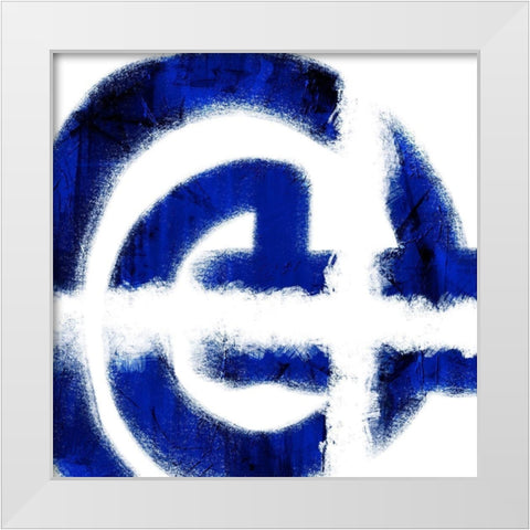 Indigo Prophecy 2 White Modern Wood Framed Art Print by Prime, Marcus