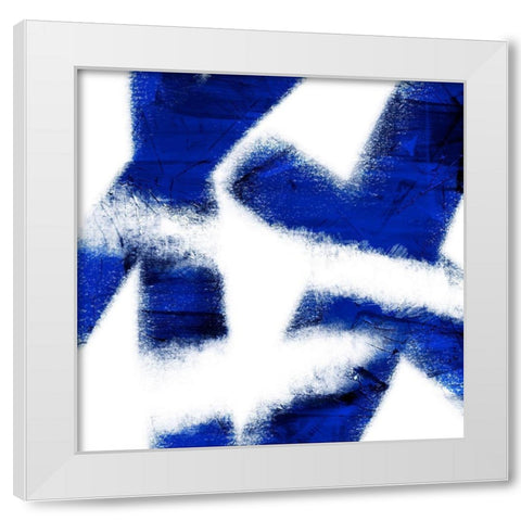 Indigo Prophecy 3 White Modern Wood Framed Art Print by Prime, Marcus
