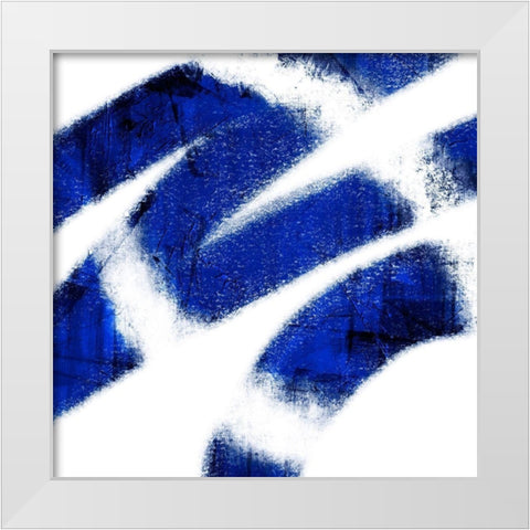 Indigo Prophecy 4 White Modern Wood Framed Art Print by Prime, Marcus