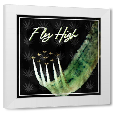 Fly High 1 White Modern Wood Framed Art Print by Prime, Marcus