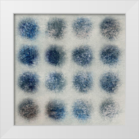 Arranged Droplets White Modern Wood Framed Art Print by Prime, Marcus
