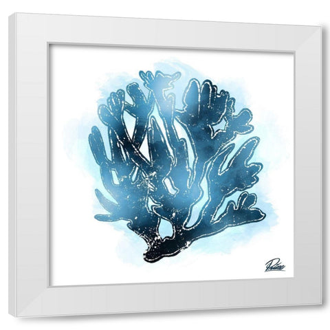 Azure Coral 2 White Modern Wood Framed Art Print by Prime, Marcus