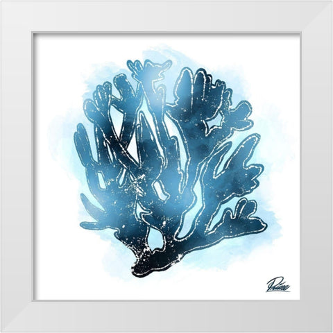 Azure Coral 2 White Modern Wood Framed Art Print by Prime, Marcus