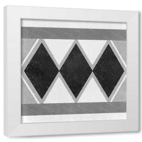 Boho Psych White Modern Wood Framed Art Print by Prime, Marcus