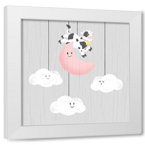 Night Friends 4 White Modern Wood Framed Art Print by Prime, Marcus