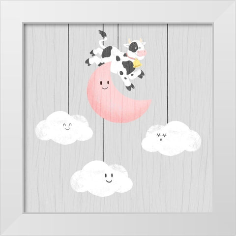 Night Friends 4 White Modern Wood Framed Art Print by Prime, Marcus