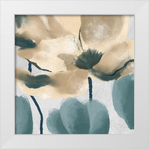 Winded Bloom 3 White Modern Wood Framed Art Print by Prime, Marcus