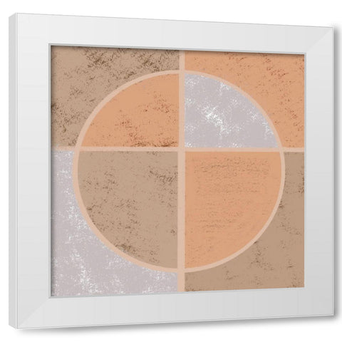 Squared Circle 1 White Modern Wood Framed Art Print by Prime, Marcus