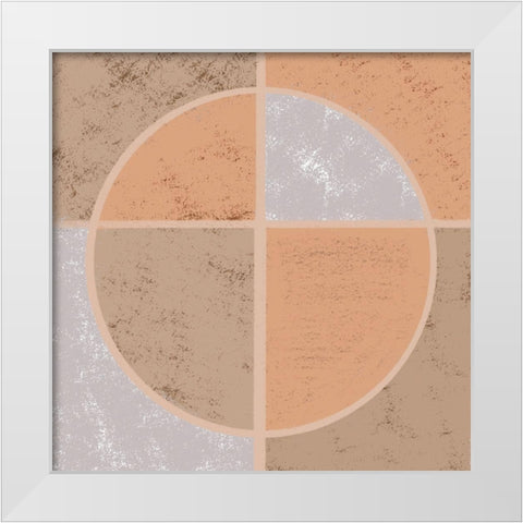 Squared Circle 1 White Modern Wood Framed Art Print by Prime, Marcus