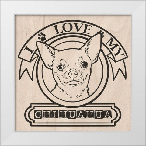 Pet Love 1 White Modern Wood Framed Art Print by Prime, Marcus