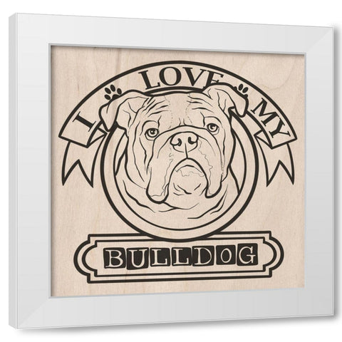 Pet Love 2 White Modern Wood Framed Art Print by Prime, Marcus