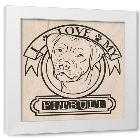 Pet Love 3 White Modern Wood Framed Art Print by Prime, Marcus