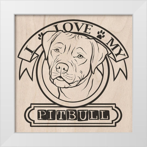 Pet Love 3 White Modern Wood Framed Art Print by Prime, Marcus