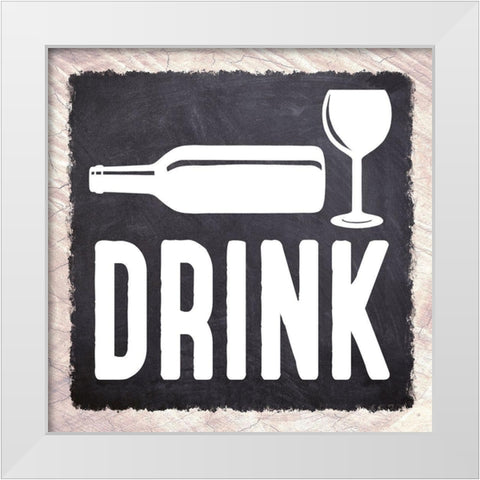 Farmhouse Drink White Modern Wood Framed Art Print by Prime, Marcus