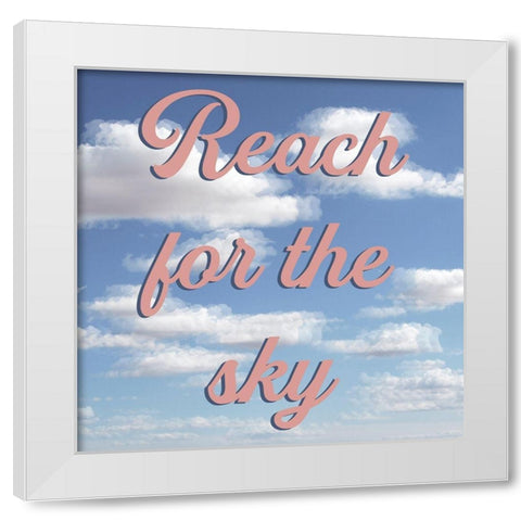 Reach For The Sky White Modern Wood Framed Art Print by Prime, Marcus
