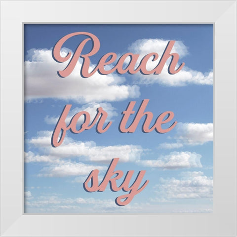 Reach For The Sky White Modern Wood Framed Art Print by Prime, Marcus
