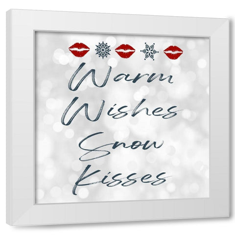 Warm Wishes White Modern Wood Framed Art Print by Prime, Marcus