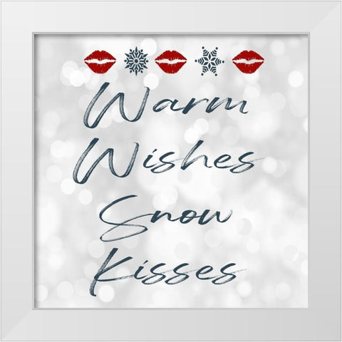 Warm Wishes White Modern Wood Framed Art Print by Prime, Marcus
