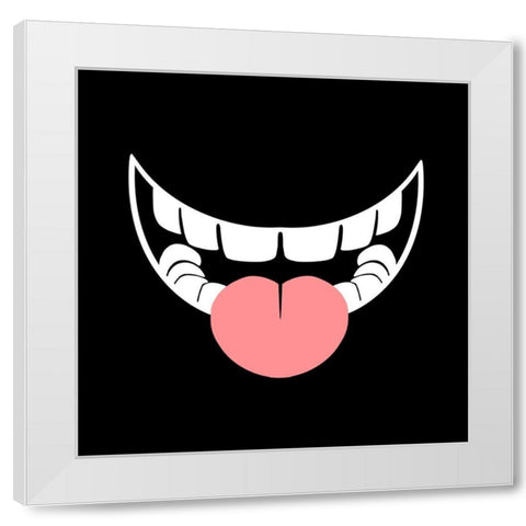 Smiling 1 White Modern Wood Framed Art Print by Prime, Marcus