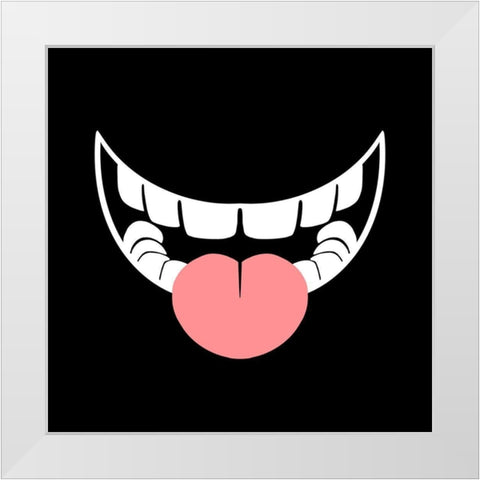 Smiling 1 White Modern Wood Framed Art Print by Prime, Marcus