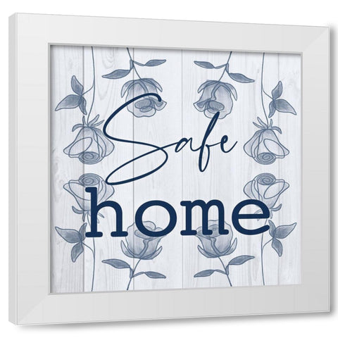 Safe Home White Modern Wood Framed Art Print by Prime, Marcus