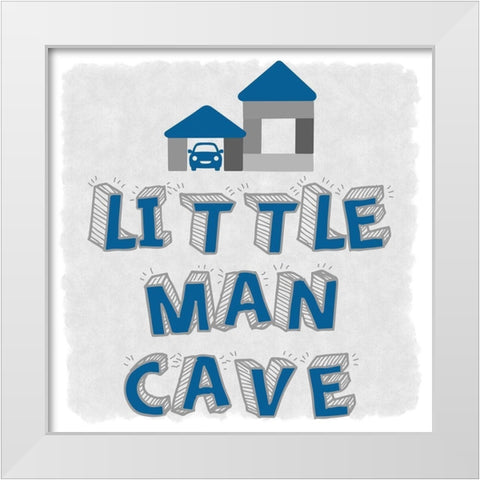 Little Car Cave White Modern Wood Framed Art Print by Prime, Marcus