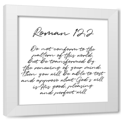 Roman Scripts White Modern Wood Framed Art Print by Prime, Marcus