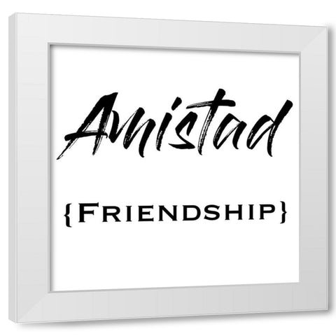 Spanish Friendship White Modern Wood Framed Art Print by Prime, Marcus