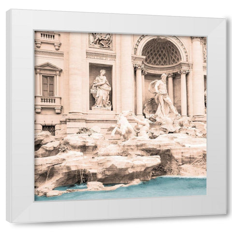 Fontana Di Trevi 2 White Modern Wood Framed Art Print by Prime, Marcus