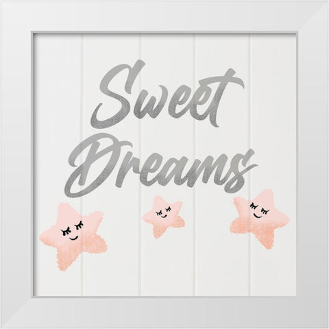 Sleepy Friends 1 White Modern Wood Framed Art Print by Prime, Marcus