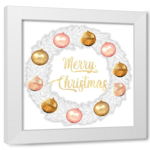 Fashion Wreath White Modern Wood Framed Art Print by Prime, Marcus