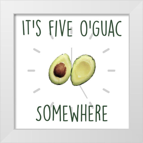 Five Oguac White Modern Wood Framed Art Print by Prime, Marcus