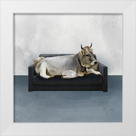 Chilling Karen White Modern Wood Framed Art Print by Prime, Marcus