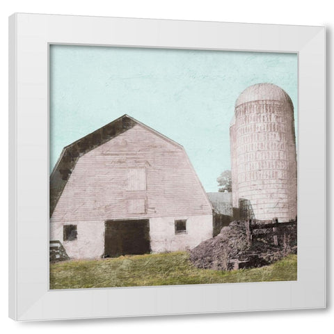 Spring Silos White Modern Wood Framed Art Print by Prime, Marcus