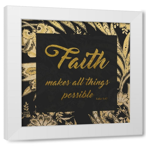 Golding Faith White Modern Wood Framed Art Print by Prime, Marcus
