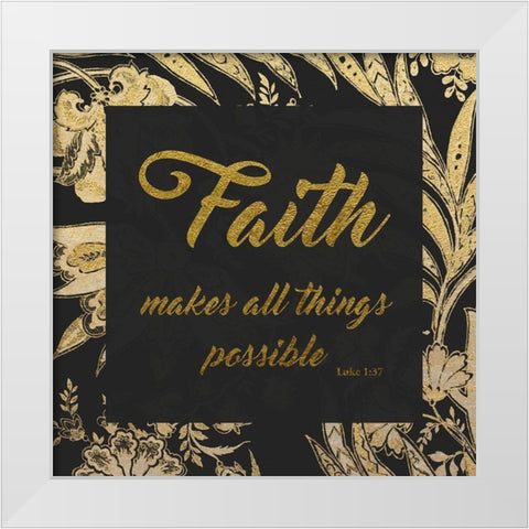 Golding Faith White Modern Wood Framed Art Print by Prime, Marcus