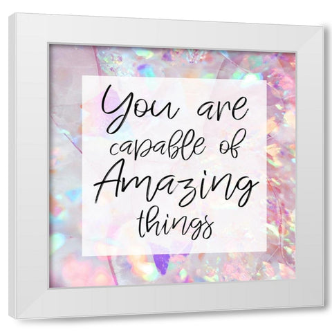 Amazing Gems 1 White Modern Wood Framed Art Print by Prime, Marcus